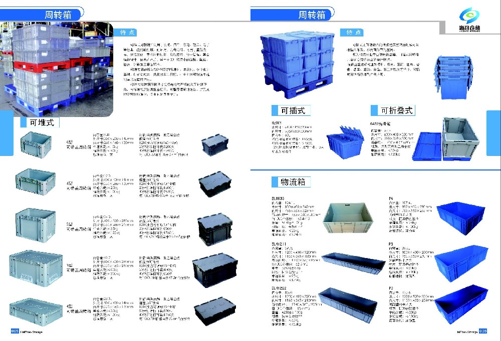 煙臺(tái)威海汽車(chē)零部件通用周轉(zhuǎn)箱